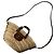 Borsa Cesto Macy in Raphia Jimmy Choo Marrone Beige - vista 2