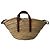 Borsa Cesto Macy in Raphia Jimmy Choo Marrone Beige - vista 3