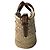 Borsa Cesto Macy in Raphia Jimmy Choo Marrone Beige - vista 4