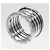 Bulgari Anello Bvlgari B.ZERO1 a 5 bande in oro bianco 18K - vista 3