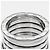 Bulgari Anello Bvlgari B.ZERO1 a 5 bande in oro bianco 18K - vista 5