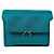 Marni Trunk Nylon Schultertasche Blau Grün - Ansicht 2