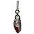 Mini borsa monospalla Coach Poppy con motivo floreale Bianco Rosso - vista 3