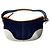 Borsa Coach Soho Half Moon Denim 4431 da donna Bianco Marrone chiaro Blu navy