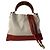 Borsa a mano 2-Way Marni Venice Canvas Rosso Beige Arancione