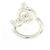 Ring Anello a fascia Hermès Croisette Argento - vista 3