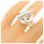 Ring Anello a fascia Hermès Croisette Argento - vista 5