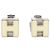 Hermès Hermes Cage d'H 604505FP Stecker-Ohrringe Weiß Roh