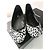 Autre Marque Saint Laurent Bailarinas de Pony Hair Estampado Leopardo Negro Blanco Estampado de leopardo - vista 2