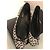 Autre Marque Saint Laurent Bailarinas de Pony Hair Estampado Leopardo Negro Blanco Estampado de leopardo - vista 6