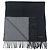 Hermès NEU HERMES REVERSIBERER CASHMERE SCHAL MIT FRANSEN SCHWARZ GRAU SAC SCARF