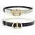 Christian Dior NEW DIOR 30 MONTAIGNE REVERSIBLE BELT BLACK & WHITE LEATHER T80 B0446UWGA