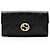 Cartera Continental Gucci Guccissima de piel con G entrelazadas Negro
