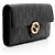Cartera Continental Gucci Guccissima de piel con G entrelazadas Negro - vista 2