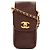 Pochette Chanel Coco Mark Chain Marrom