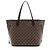 Louis Vuitton Damier Ebene Neverfull MM Tote Tasche Braun