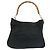 Borsa Gucci Bamboo in nylon nero - vista 2