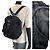 Prada Tessuto Triangle Logo Backpack Black - view 7