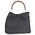 Sac à épaule Gucci Bamboo Noir - vue 2