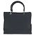 Borsa tote Gucci Bamboo in nylon nero