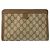 Pochette Gucci Marrone Beige in Tela - vista 2