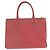 Prada Saffiano Tote mit Dreieckslogo Rot - Ansicht 2