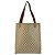 Borsa Tote Gucci GG Supreme Canvas Marrone Beige - vista 2