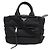 Saco Tote Prada Bomber Triangle Logo Preto
