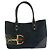 Gucci Horsebit Tote Bag Schwarz Stoff