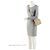 Borsa a tracolla Small con patta e catena in pelle goffrata Burberry TB Monogram Marrone Beige - vista 5