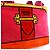 Borsa a mano Prada Mini Canapa Trompe-l'oeil Rosa - vista 7