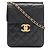 Bolso de hombro Chanel Matelasse con cadena Negro