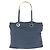 Borsa Tote Prada Tessuto con logo triangolare Blu - vista 2