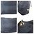 Borsa Tote Prada Tessuto con logo triangolare Blu - vista 5