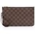 Louis Vuitton Damier Ebene Neverfull GM Pochette Marrone