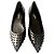 Autre Marque Saint Laurent Ballerine in pelle nera borchiate Nero
