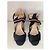 Fendi Canvas Sandaletten Schwarz Beige - Ansicht 6