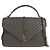 Autre Marque Saint Laurent Classic Monogram College Matelasse Chevron Leather Large Marrone