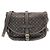 Borsa a tracolla Louis Vuitton Monogram Mini Lin Saumur Marrone