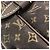Borsa a tracolla Louis Vuitton Monogram Mini Lin Saumur Marrone - vista 5