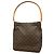 Bolsa de Ombro Louis Vuitton Monogram Looping GM Marrom