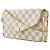 Borsa a tracolla Louis Vuitton Pochette Felice Bianco - vista 2