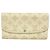 Louis Vuitton Mahina Portefeuille Iris Long Wallet Bianco sporco