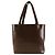 Saco Tote Prada em couro castanho Marrom