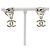 Chanel Coco Mark vergoldete Stecker-Ohrringe