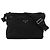 Bolsa de ombro Prada em nylon preto