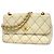 Borsa a tracolla Chanel in pelle bianca Bianco