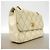 Borsa a tracolla Chanel in pelle bianca Bianco - vista 2