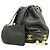 Borsa a tracolla Chanel Triple Coco in pelle caviar Nero