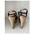 Sandali con zeppa Burberry in pelle marrone - vista 5